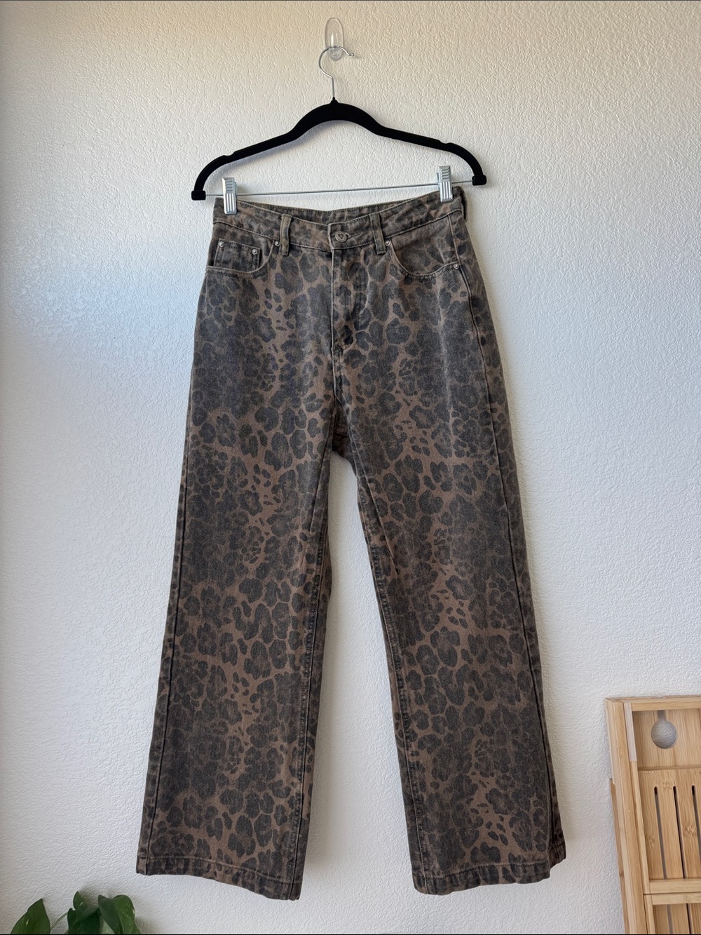 Aelfric Eden High Waist Leopard Print Jeans